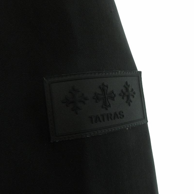 【中古】タトラス 22SS ジロム ZIROMU ライトダウンジャケット ジャージ ナイロン 異素材 切替 MTAT22S4811-D 黒 2 タトラス 22SS ジロム ZIROMU ライトダウンジャケット ジャージ