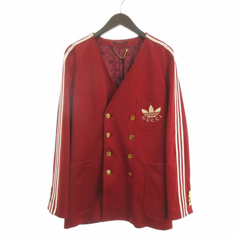 GUCCI 未使用品 グッチ adidas コラボ タグ付き ジャケット ダブル 