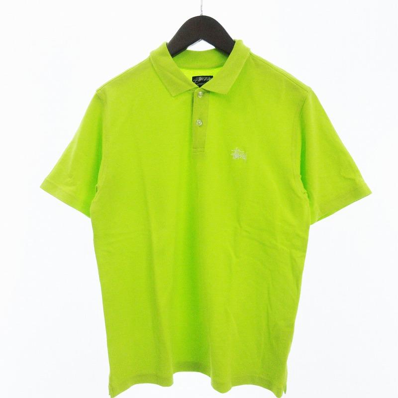STUSSY ステューシー ポロシャツ グリーン STUSSY ステューシー AUTHENTIC ポロシャツ カットソー 半袖