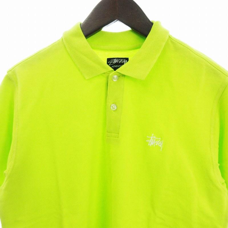 STUSSY ステューシー ポロシャツ グリーン STUSSY ステューシー AUTHENTIC ポロシャツ カットソー 半袖