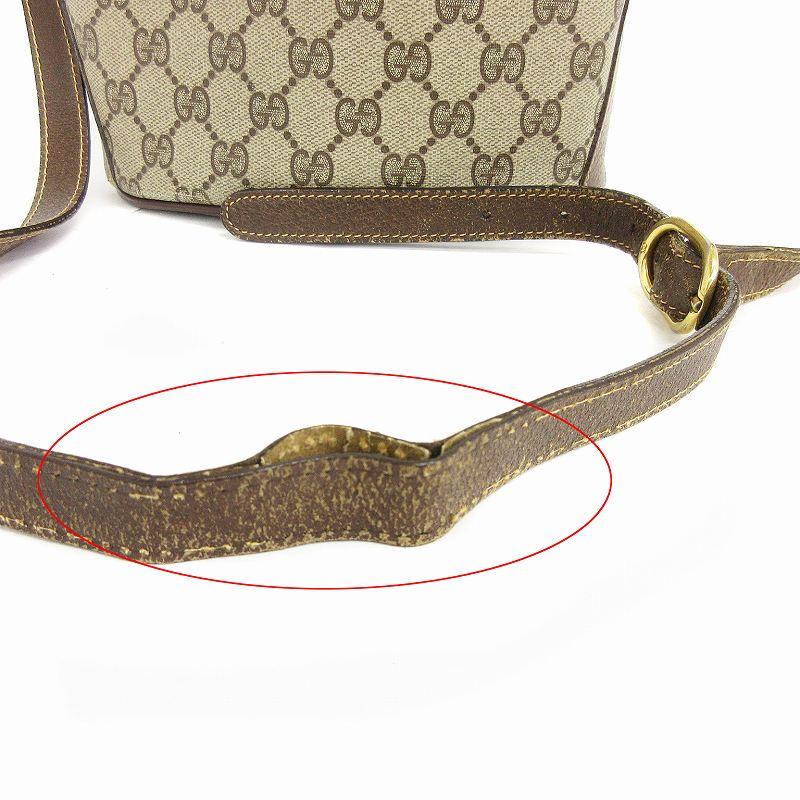 GUCCI オールドグッチ シェリーライン GG柄 ショルダーバッグ バケツ型