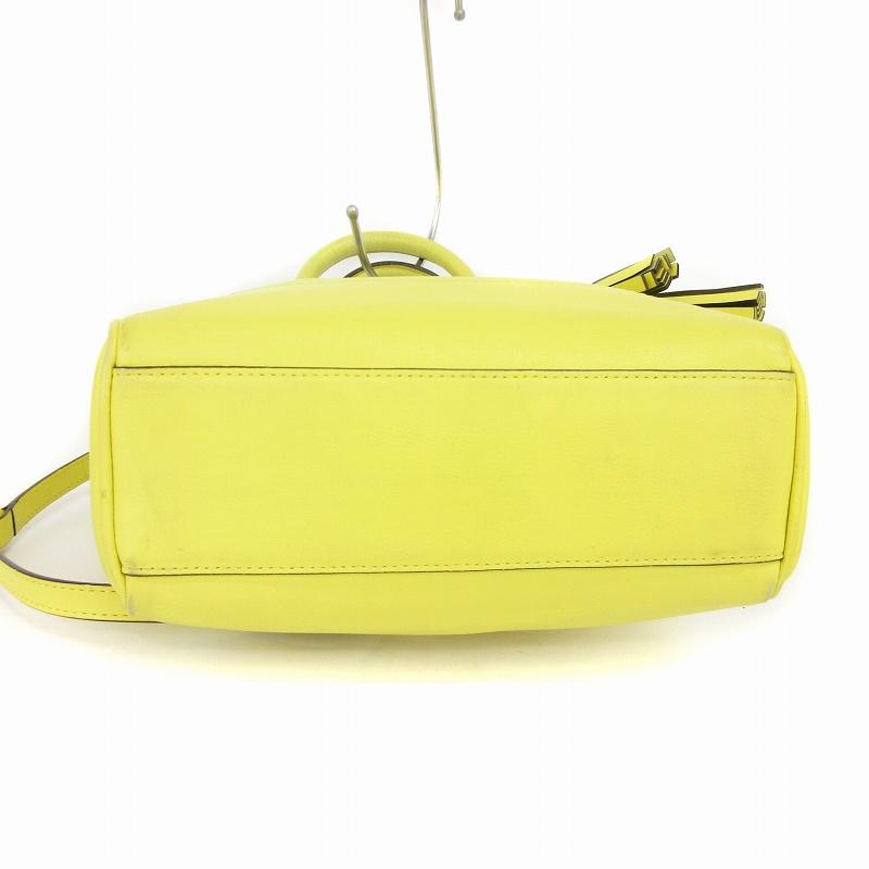 COACH コーチ ショルダーバッグ ハンド 2WAY レザー フリンジ 黄 COACH コーチ ショルダーバッグ ハンド 2WAY レザー フリンジ 黄