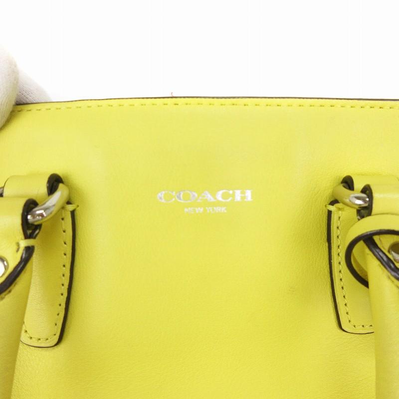 COACH コーチ ショルダーバッグ ハンド 2WAY レザー フリンジ 黄 COACH コーチ ショルダーバッグ ハンド 2WAY レザー フリンジ 黄
