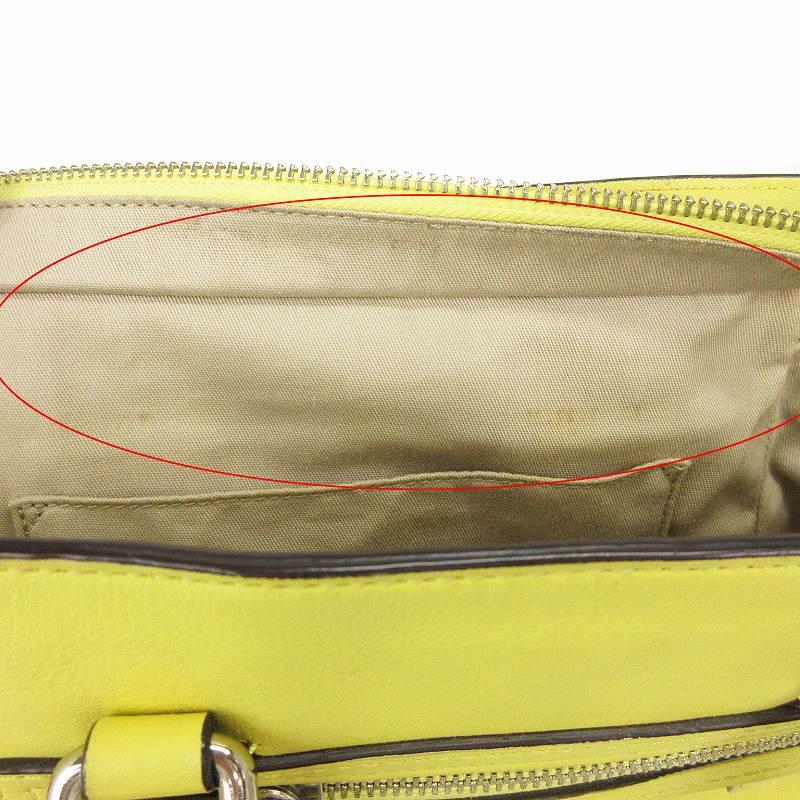 COACH コーチ ショルダーバッグ ハンド 2WAY レザー フリンジ 黄 COACH コーチ ショルダーバッグ ハンド 2WAY レザー フリンジ 黄