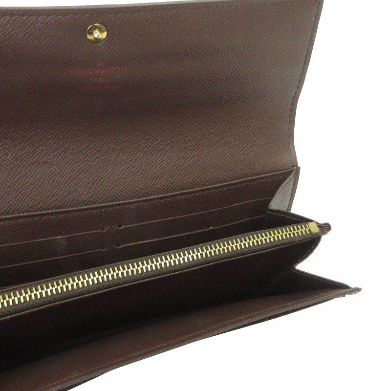 LOUIS VUITTON ルイヴィトン ダミエ エベヌ ポルトフォイユサラ 長財布  