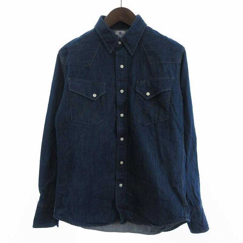 ラングラー WRANGLER 復刻 デニム ウエスタンシャツ 長袖 WS9033 ラングラー WRANGLER 復刻 デニム ウエスタンシャツ 長袖 WS9033