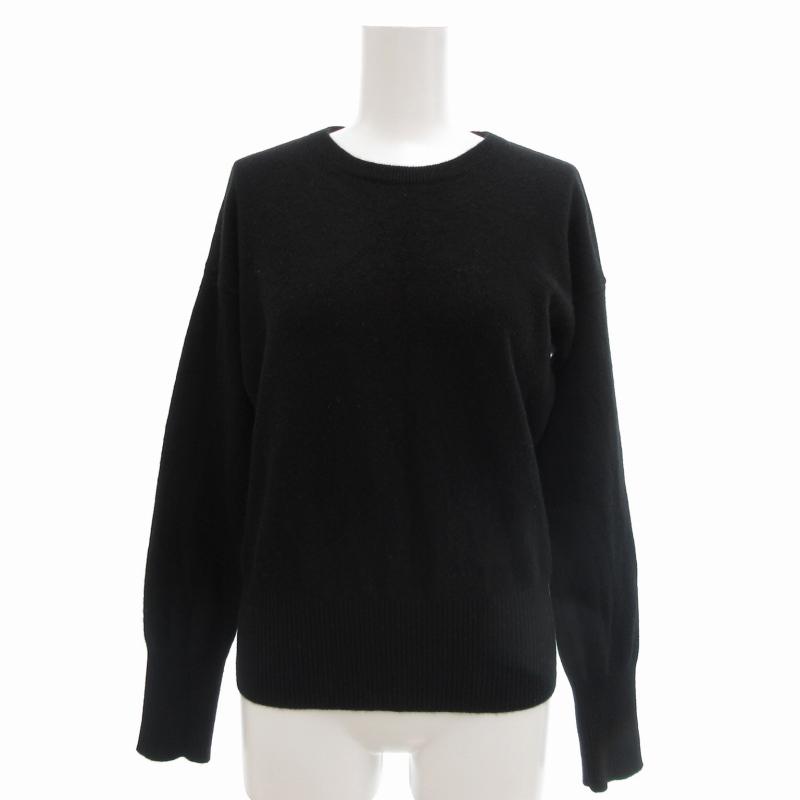 ユニクロ UNIQLO ニット セーター 長袖 カシミヤ M 黒 ブラック □OOM