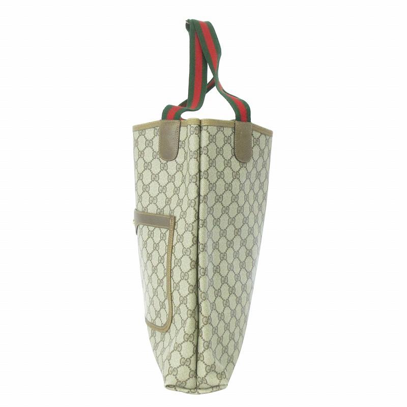 GUCCI グッチ オールドグッチ GGスプリーム シェリーライン トート 