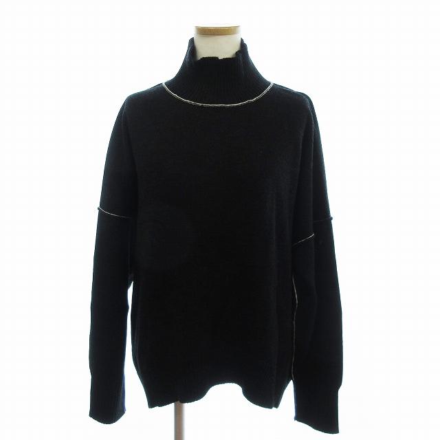 CINOH チノ STUDIOUS別注 オーバーサイズハイネックニット　ブラック CINOH/チノ】《STUDIOUS別注》オーバーサイズハイネックニット