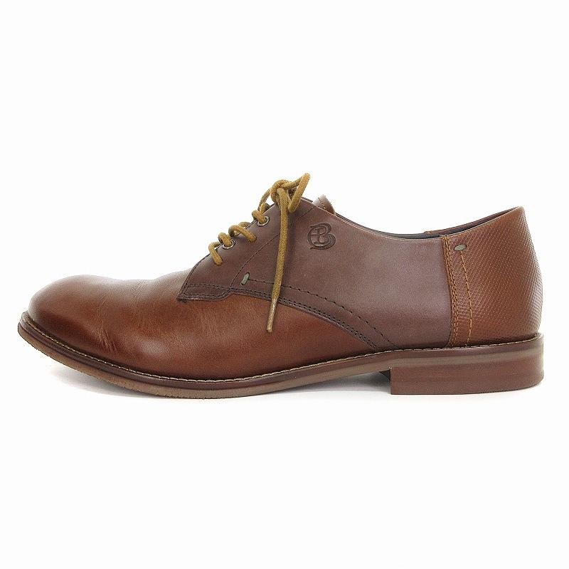 ランバンコレクション ブラウンレザー スリッポン革靴 ビジネス