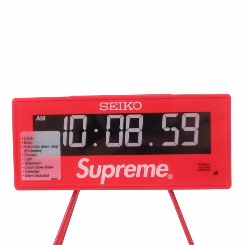 Supreme SEIKO QHL05RL マラソンクロック　置時計 セイコー Just Because: シュプリームとコラボしたセイコーのマラソン