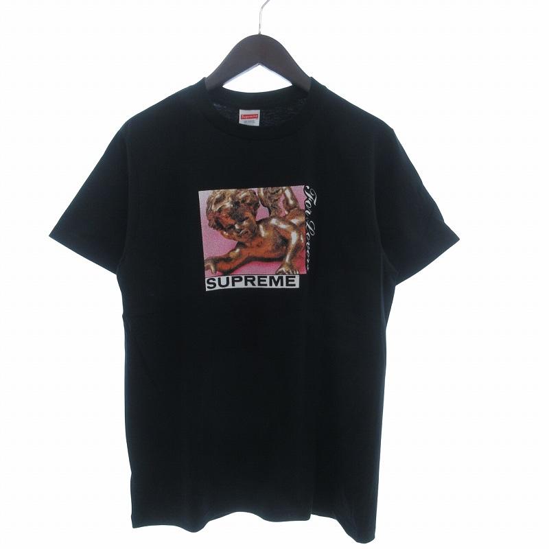 Supreme シュプリーム Tシャツ XL 半袖 刺繍 ロゴ メンズ ブラック Supreme シュプリーム Tシャツ XL 半袖 刺繍 ロゴ メンズ