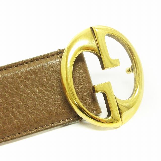 グッチ　ベルト GG Marmont reversible thin belt in black/brown leather