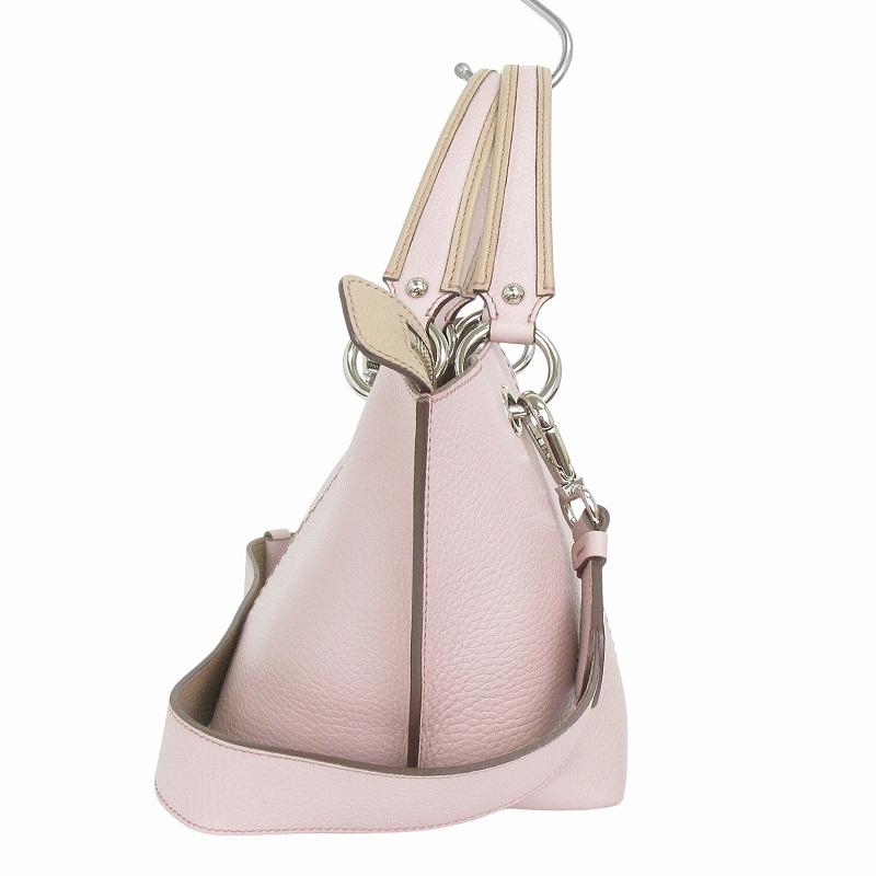トッズ 2WAY ショルダーバッグ ハンド 舟形 斜め掛け レザー ピンク 鞄