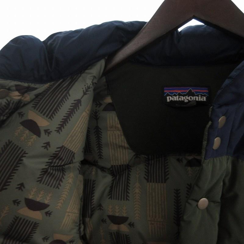 【中古】パタゴニア 20AW ビビー BIVY DOWN JACKET ダウンジャケット フロントボタン 28323FA20 緑 XS ☆AA★ パタゴニア Patagonia 20AW ビビー BIVY DOWN JACKET ダウンジャケット