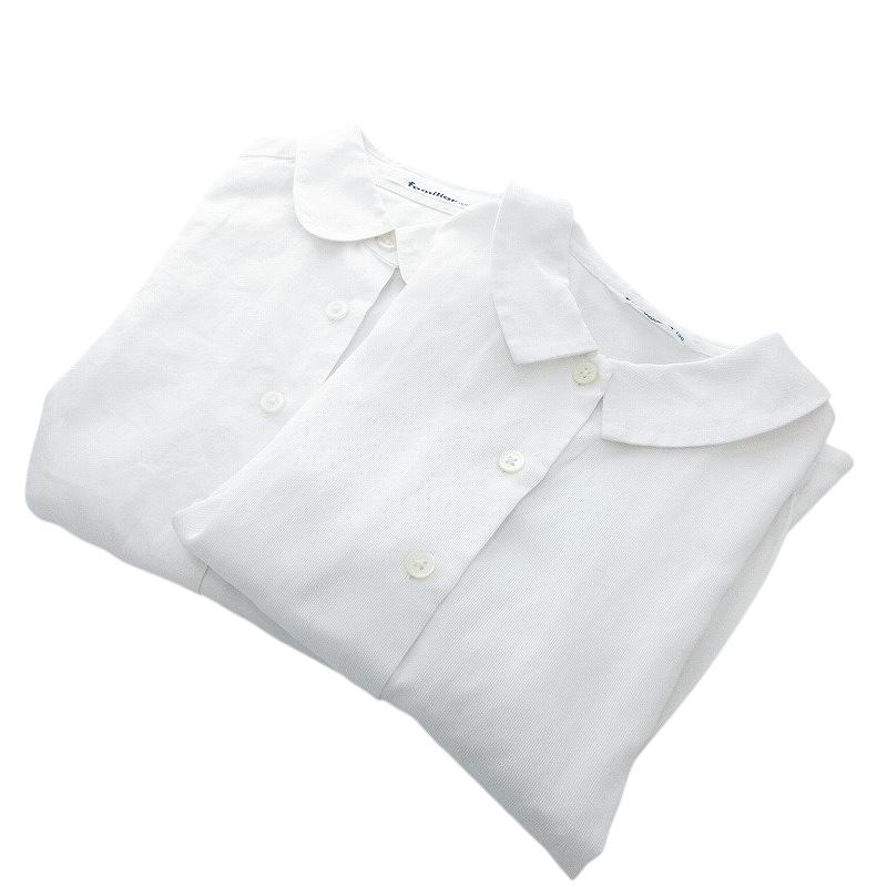 新品タグ付き　ファミリア　ブラウス　長袖　白　110 ファミリア Familiar シャツ ブラウス 2点セット まとめて 長袖 130