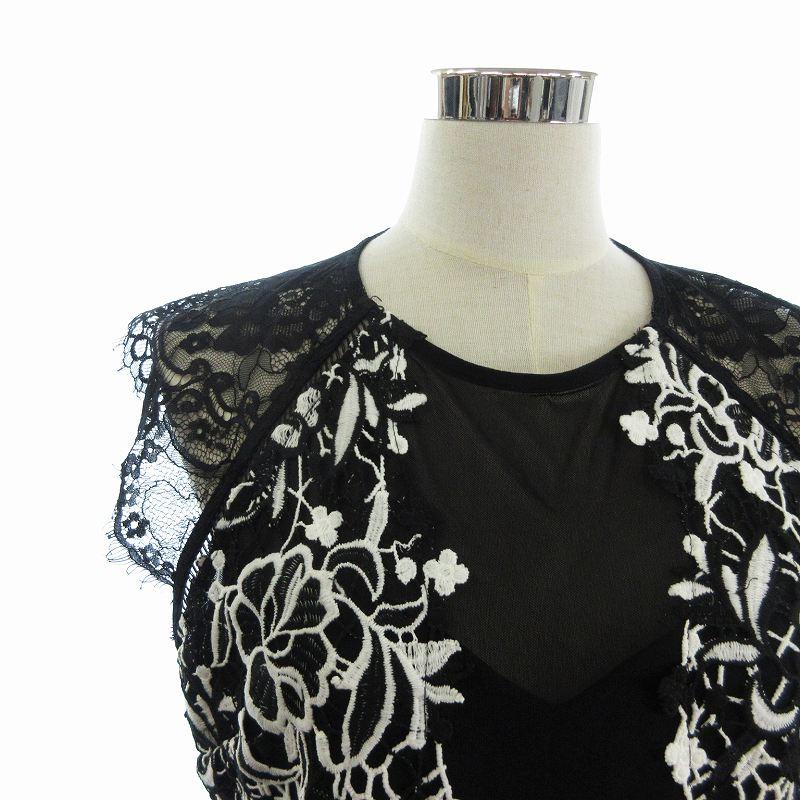 リプシー ロンドン 美品 ドレス ワンピース ノースリーブ ひざ丈 