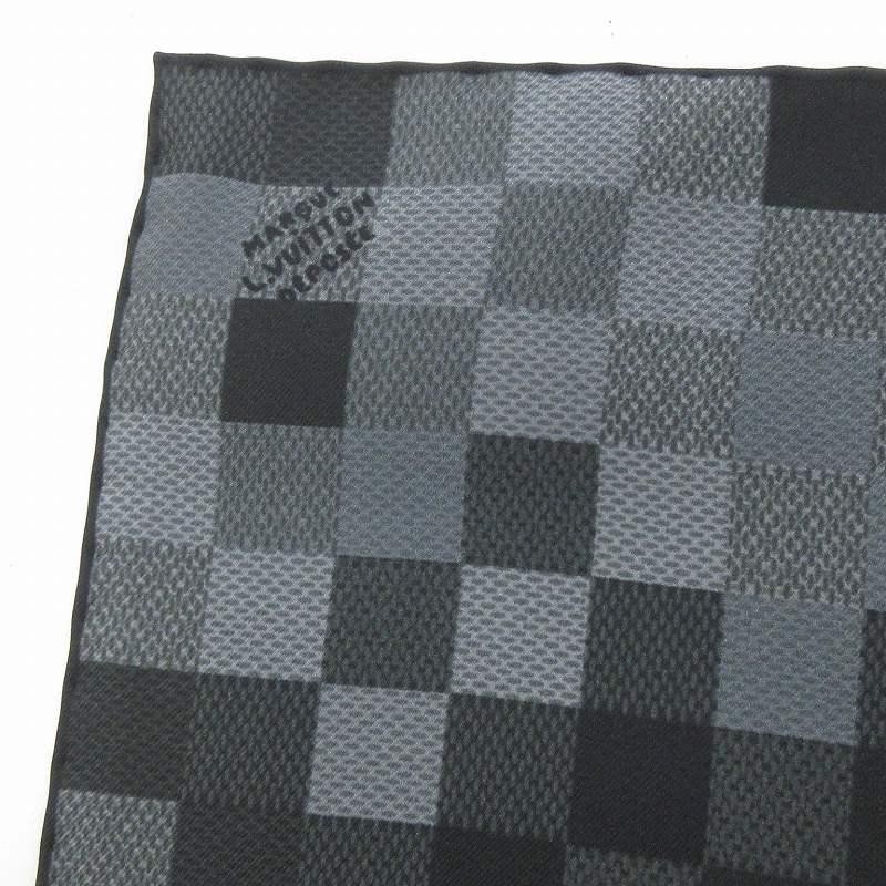 LOUIS VUITTON ルイヴィトン 美品 ダミエ ポケットスクエア