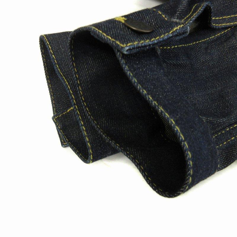 エフティーシー FTC デニムジャケット Gジャン 長袖 S 濃青 メンズ