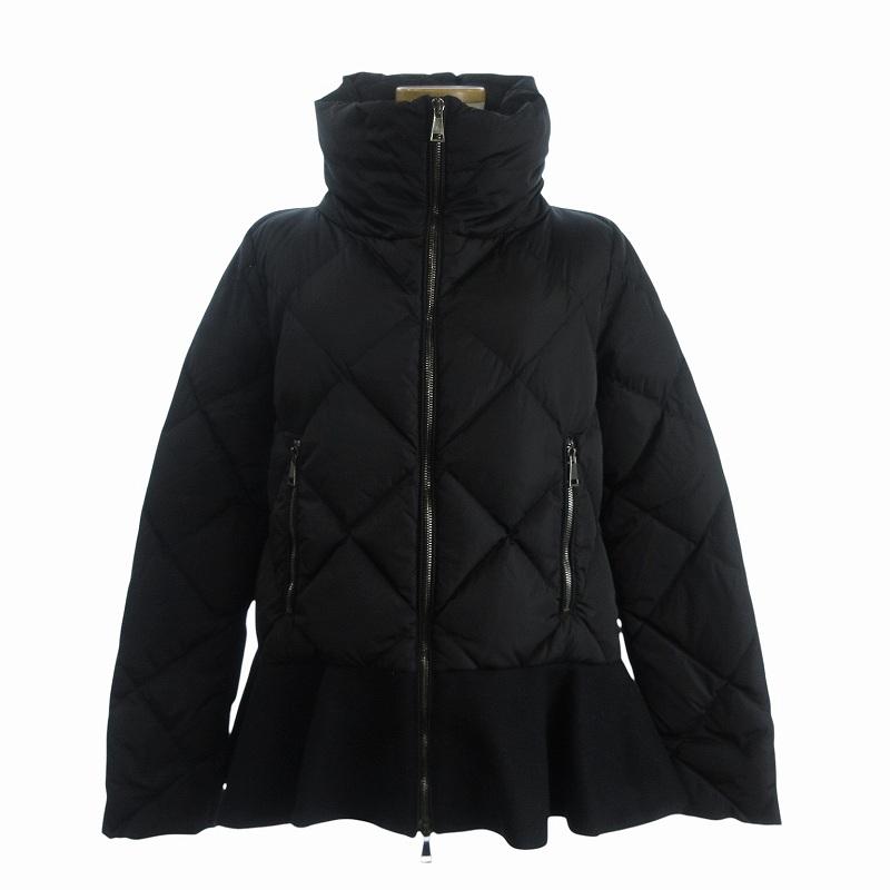 【中古】モンクレール VOUGLETTE GIUBBOTTO ダウンジャケット ジップアップ 切替 A20934680980 黒 ブラック 0 MONCLER（モンクレール） MONCLER VOUGLETTE GIUBBOTTO ダウン