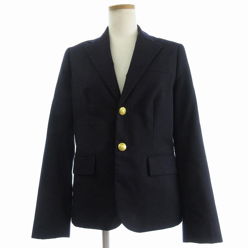 ポロラルフローレン　紺ブレ　テーラードジャケット　金ボタン　長袖　2 POLO RALPH LAUREN ポロ・ラルフローレン 紺ブレザー ウール