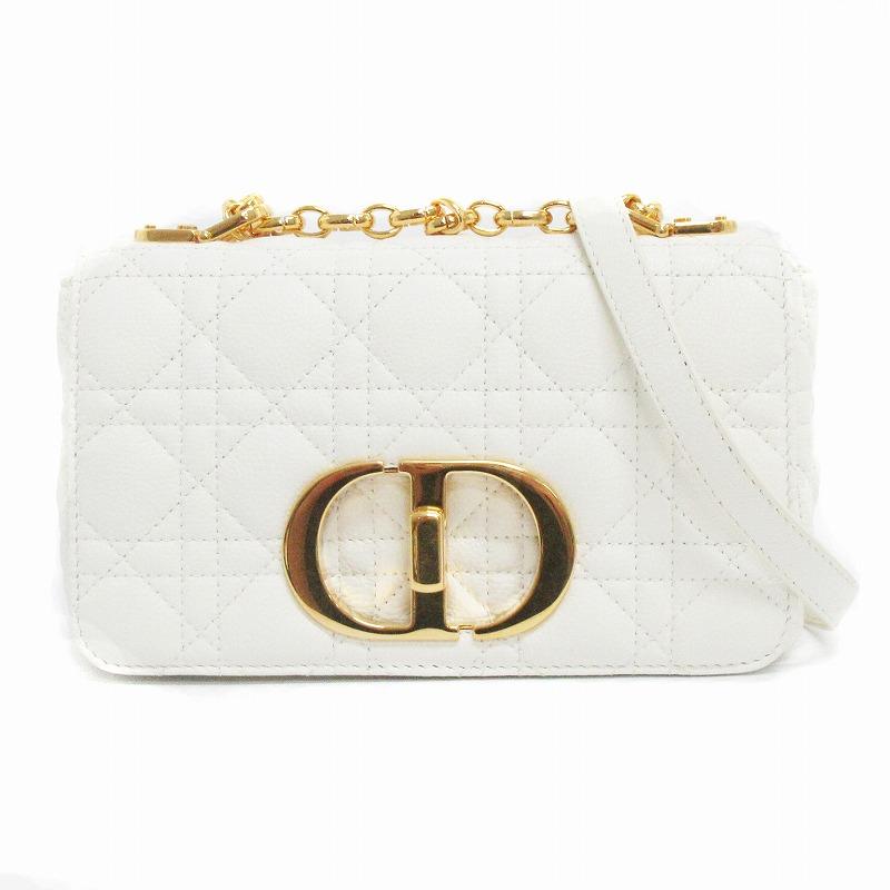 Dior caro ホワイト スモール ショルダーバッグ ディオール Dior 美品 Caro バッグ スモール ショルダー