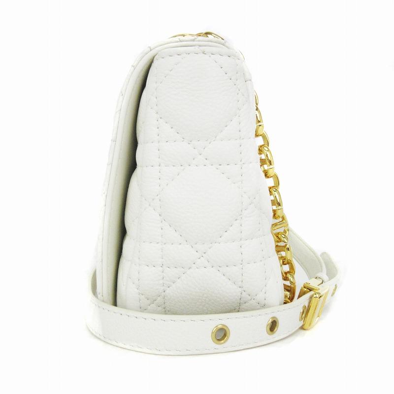 Dior caro ホワイト スモール ショルダーバッグ ディオール Dior 美品 Caro バッグ スモール ショルダー
