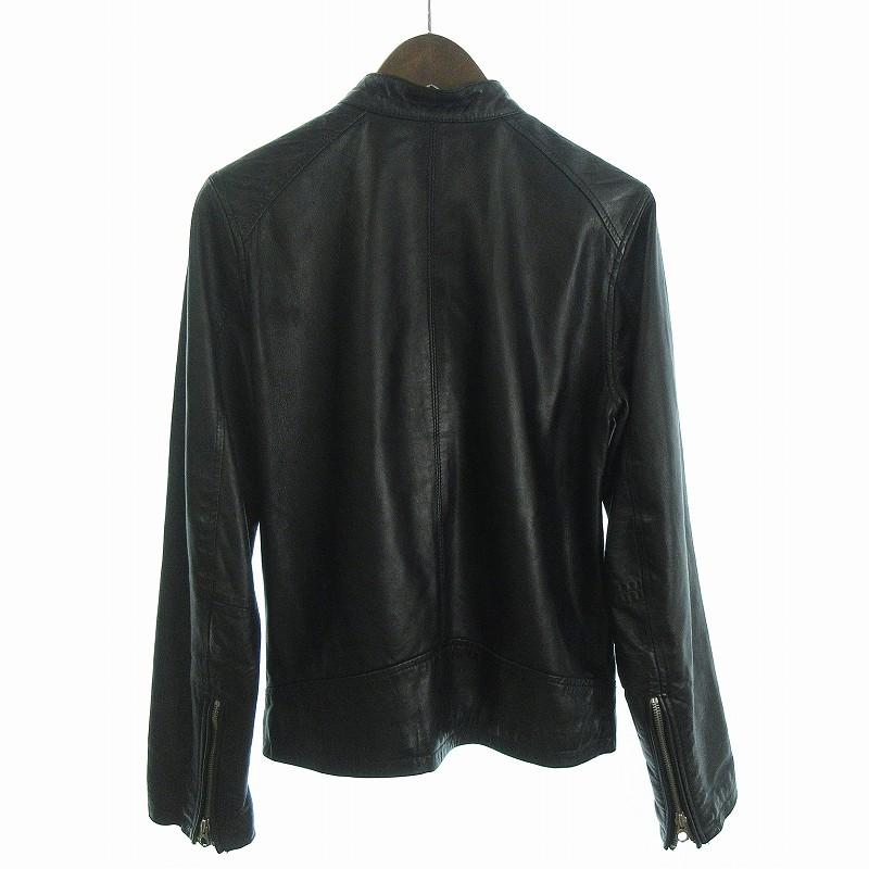 HARE シングルライダースジャケット L 中古・古着通販】HARE (ハレ) シングルライダースジャケット ブラック