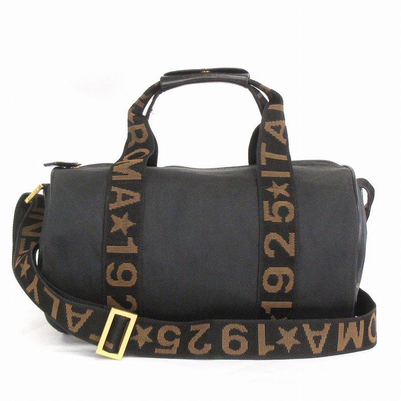 FENDI フェンディ ミニボストン ショルダーバッグ ハンド 2WAY ロゴ