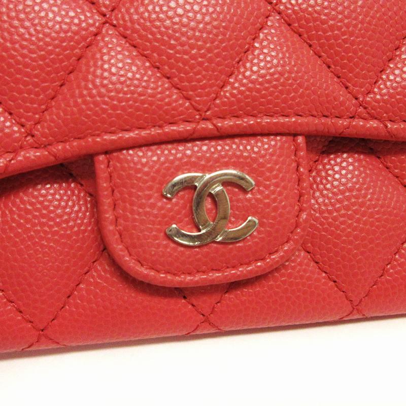 CHANEL（シャネル） マトラッセ キャビアスキン カードケース 名刺入れ