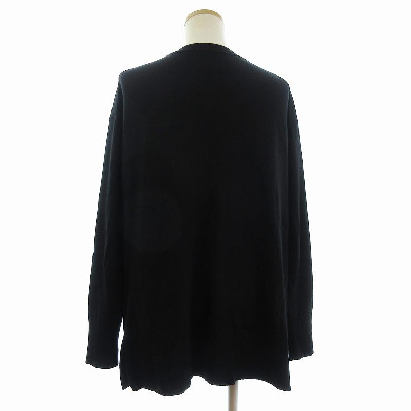 プラステ PLST 美品 23AW カーディガン ウール 無地 3403004 黒