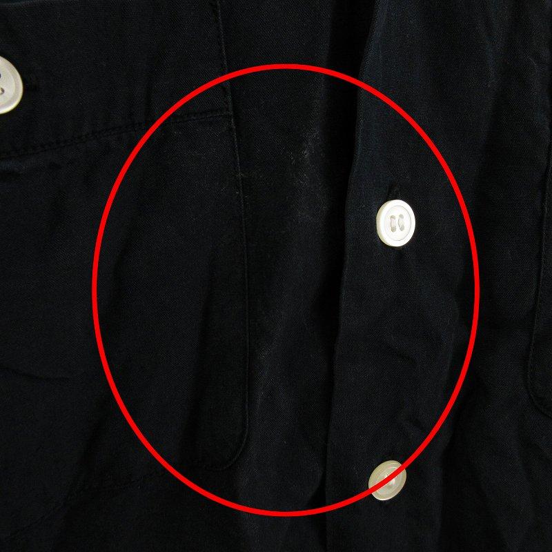 【新品タグ付き】ワコマリア マリア像刺繍 半袖ワークシャツ ブラック メンズL WACKO MARIA ワコマリア RUDEES ワークシャツ 半袖 マリア像