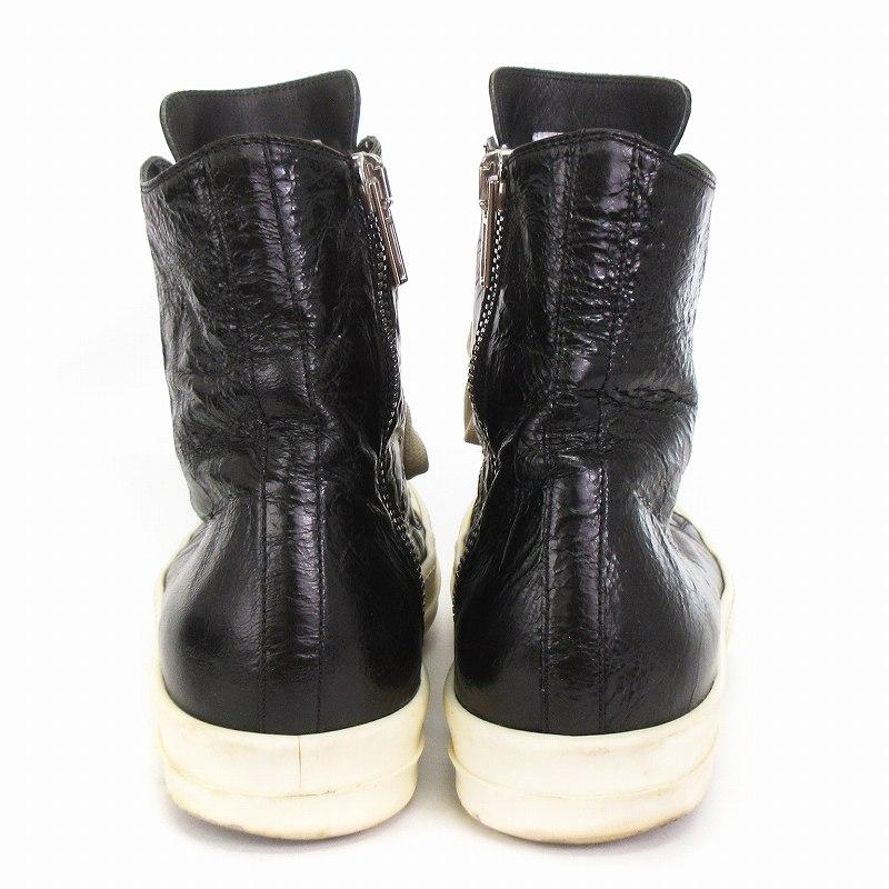 RICK OWENS ラモーンズ ハイカット レザースニーカー 41 ラモーンズレザーハイカットスニーカー | Rick Owens