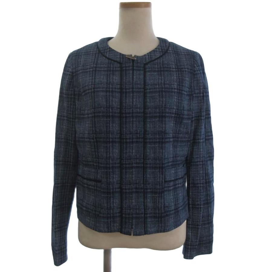 Leilian レリアン チェック ウール セットアップ ジャケット スカート セール】 チェックスーツ【セレモニー】 （セットアップ