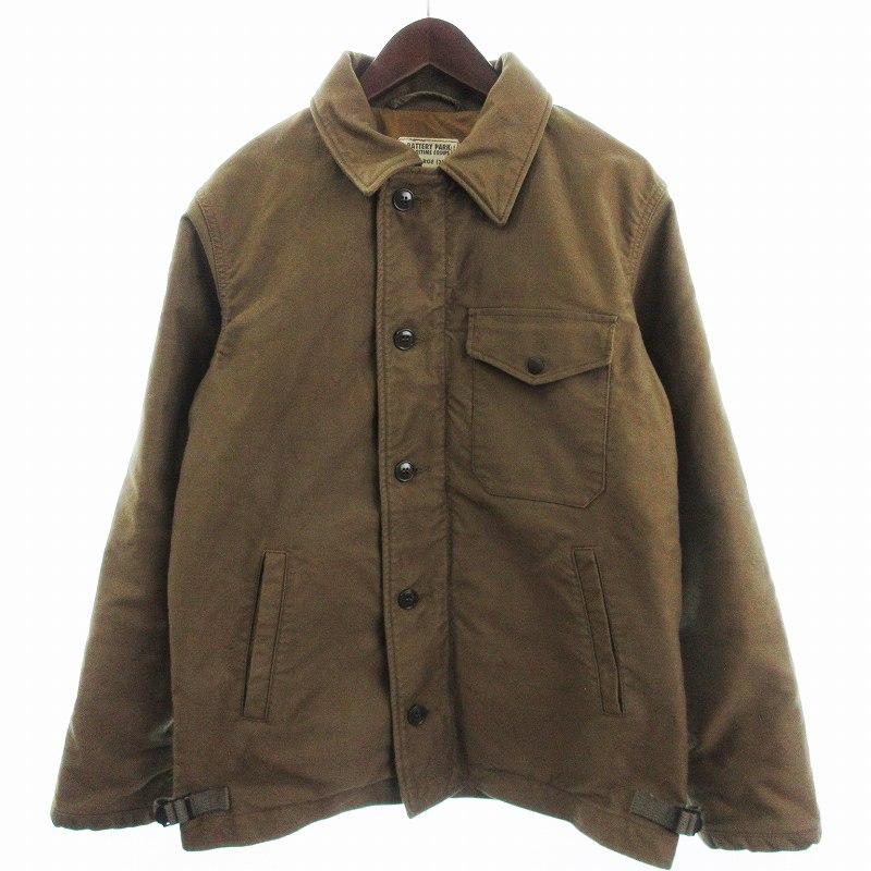 【中古】コリンボ COLIMBO デッキジャケット ブルゾン フルジップ 8415-754-5639 コットン 緑 オリーブ L メンズ コリンボ COLIMBO デッキジャケット ブルゾン フルジップ 8415-754