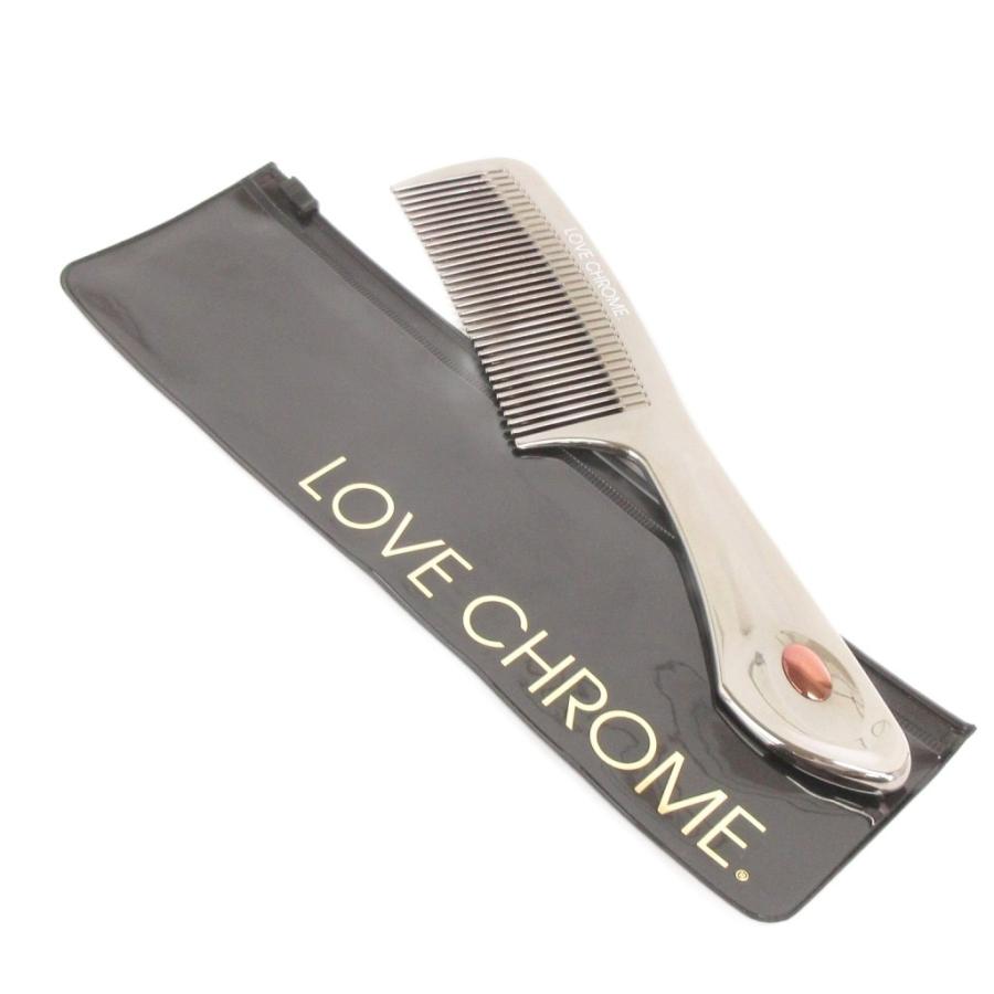 LOVECHROME くし LOVECHROME ラブクロム 公式 (R)Fテツキ シルバー 美髪コーム