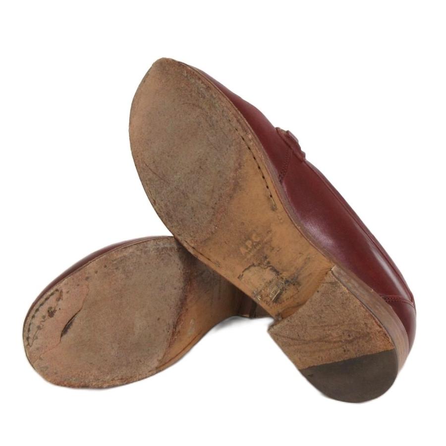 A.P.C.（アーペーセー） ビットローファー レザー スエード 赤 レッド