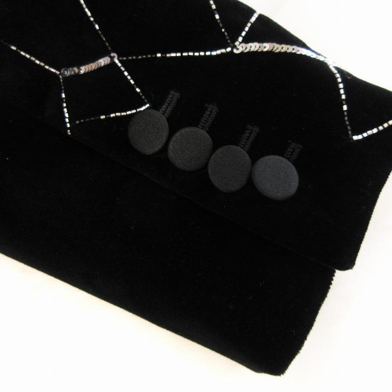 サンローラン パリ SAINT LAURENT PARIS スパンコール ベルベット