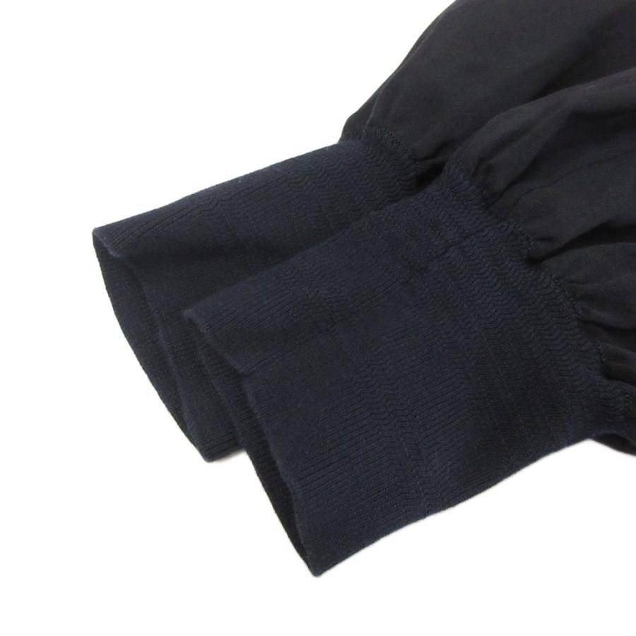 HYKE シアースリーブニット　ネイビー　サイズ1 【美品】 ハイク HYKE ニット セーター カットソー シアースリーブ 切替