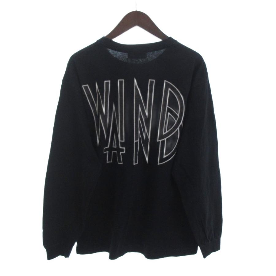 WIND AND SEA 長袖Tシャツ 黒 WIND AND SEA 'SEA (wavy) L/S T-SHIRT'長袖 Tシャツ ロンT 黒
