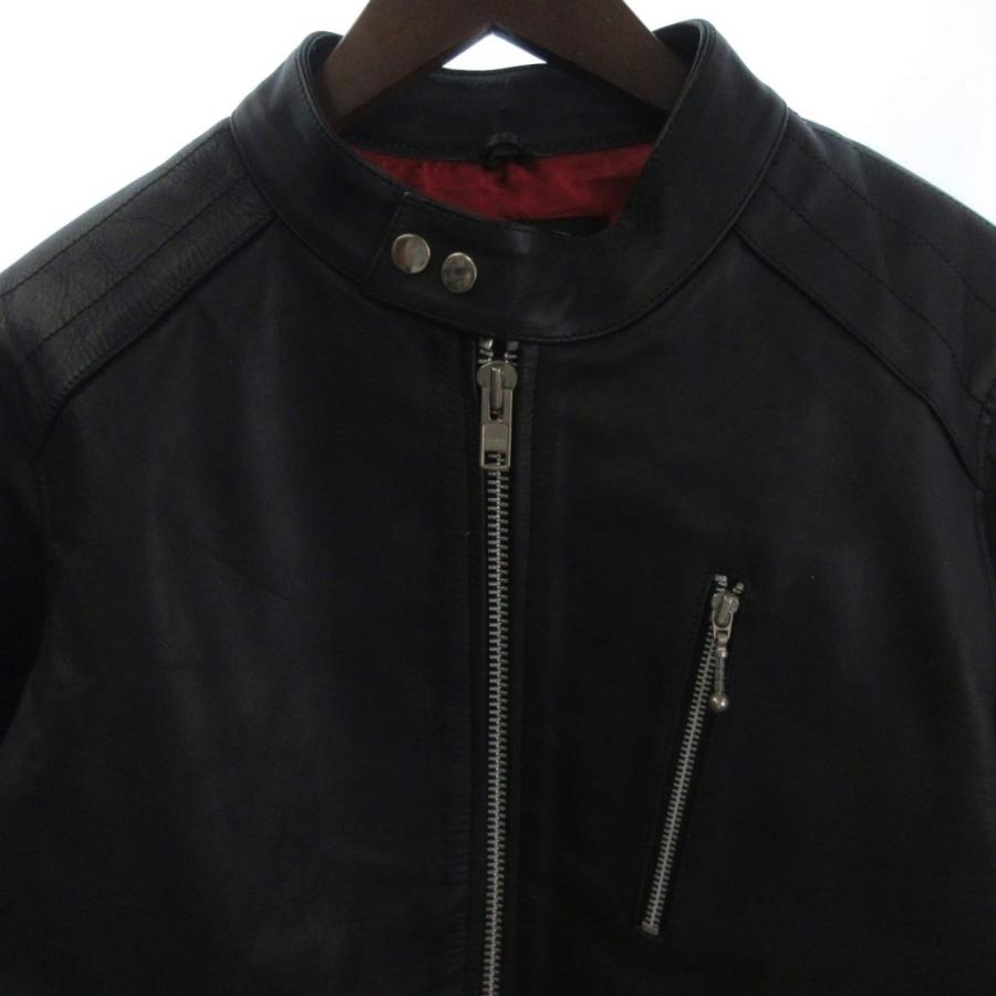 Lewis Leathers◇シングルライダースジャケット/M/馬革/BLK/無地