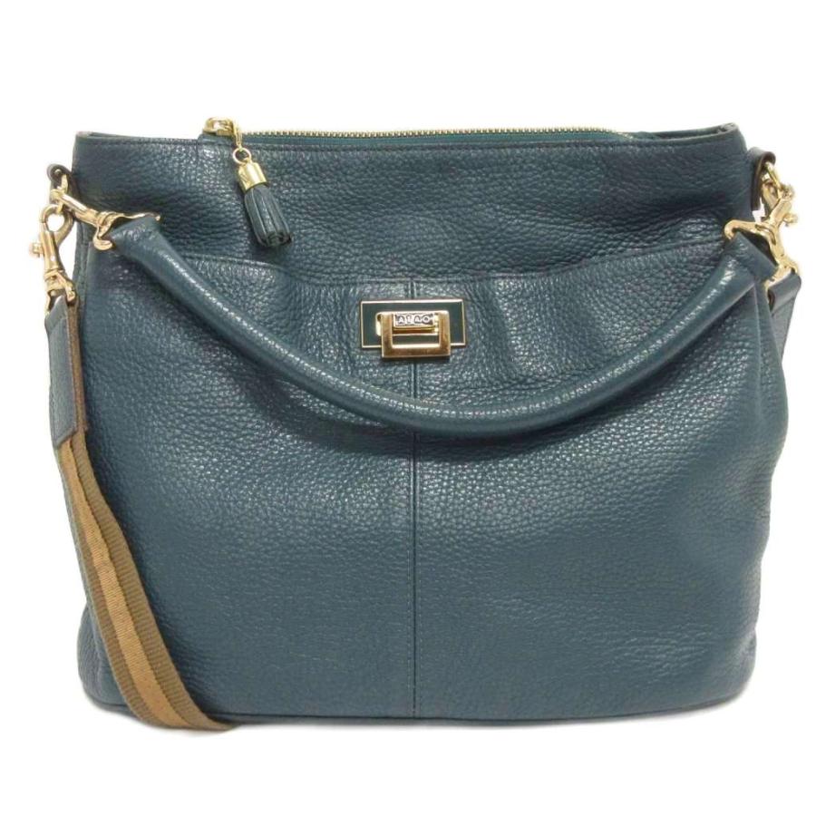 アタオ ATAO ショルダーバッグ ハンド 斜め掛け レザー 青系 ブルー系  