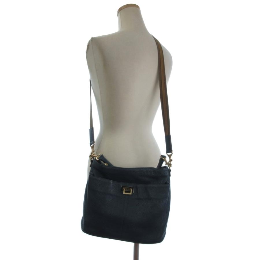 アタオ ATAO ショルダーバッグ ハンド 斜め掛け レザー 青系 ブルー系  