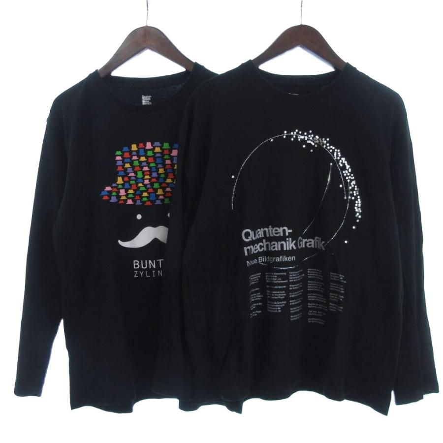 ※服好きの人専用 名作JohnGalliano 英字プリント 長袖カットソー グラニフ graniph 2点 セット Tシャツ カットソー 長袖 プリント