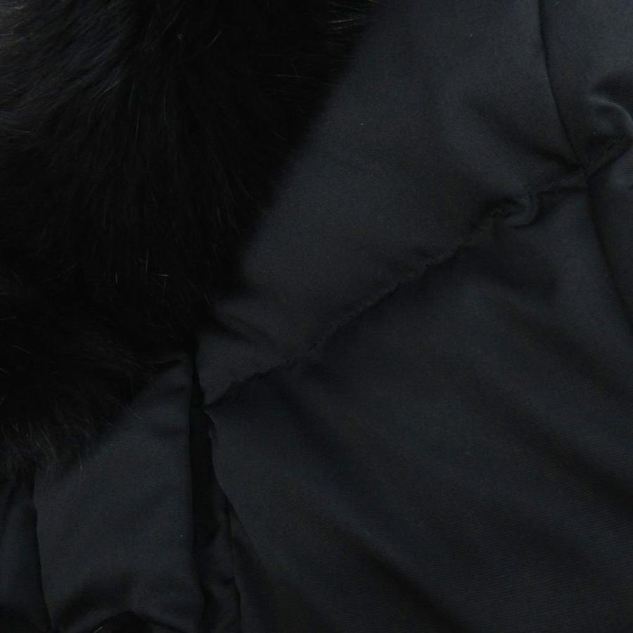 レリアン Leilian 美品 ダウンコート ロング丈 フォックスファー 無地