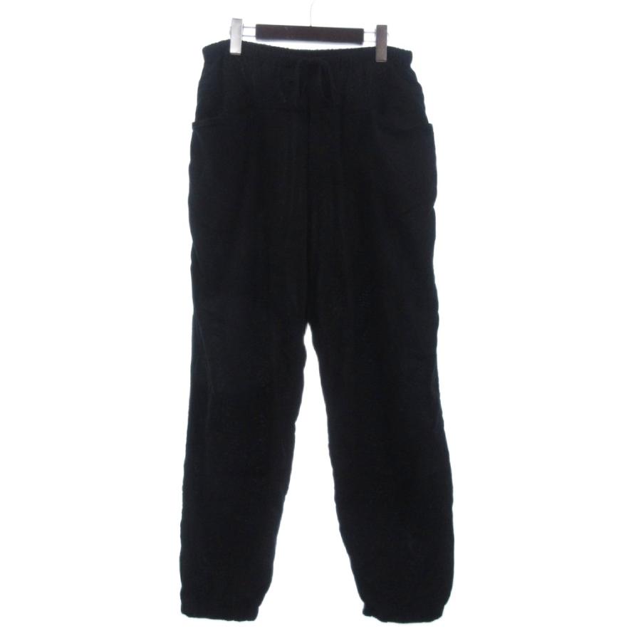 【中古】コモリ 25SS オックス ドローストリングパンツ イージー 無地 コットン B01-03010 黒 ブラック 3 メンズ コモリ COMOLI 25SS オックス ドローストリングパンツ イージー 無地