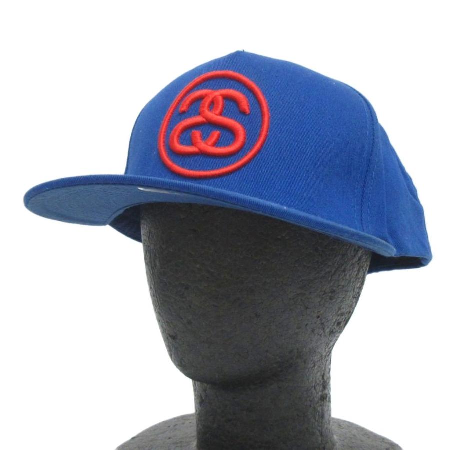 old STÜSSY ネイビー キャップ STUSSY（キャップ ・ ブルー・ネイビー/青色系）のフリマ