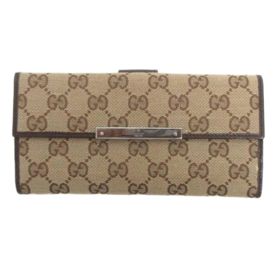 GUCCI（グッチ） 財布 GGキャンパス 112715-3661 総柄 茶 ブラウン