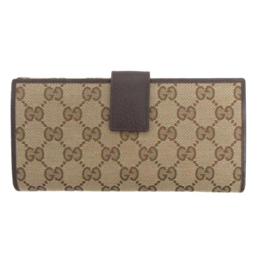 GUCCI（グッチ） 財布 GGキャンパス 112715-3661 総柄 茶 ブラウン