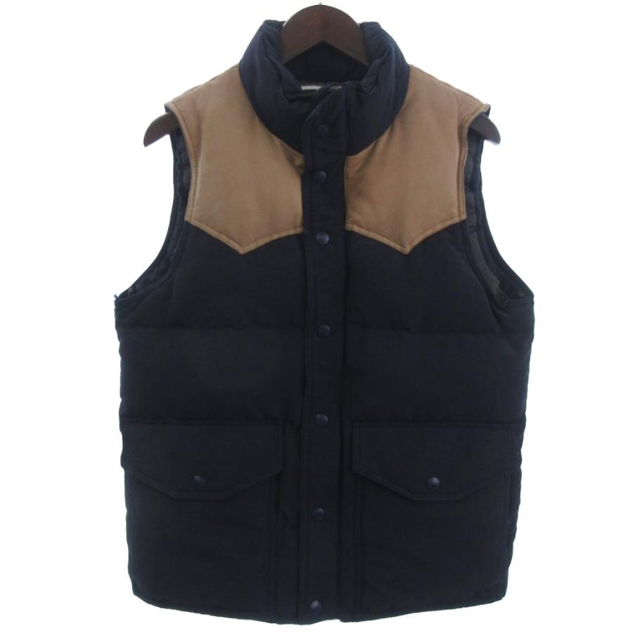 スワッガー SWAGGER SWG ダウンベスト スタンドカラー ヌバックレザー